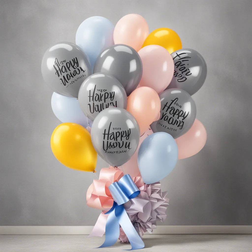 Anniversary balloons